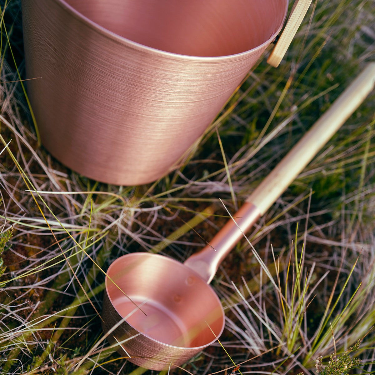Rento Copper Aluminum & Bamboo Sauna Ladle