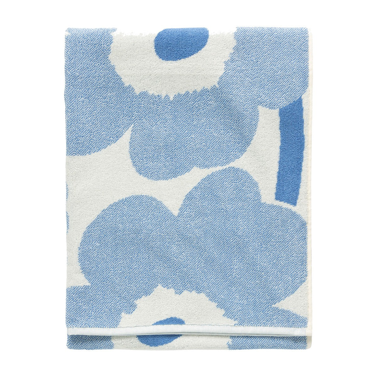Marimekko Unikko Sky Blue / Off White Bath Towel