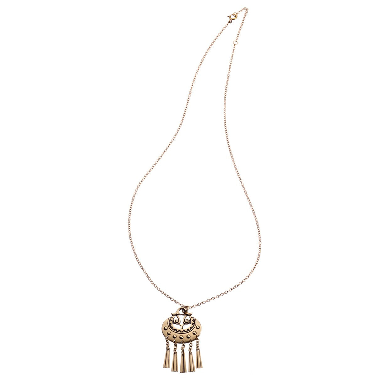 Kalevala Moon Goddess Bronze Pendant Necklace