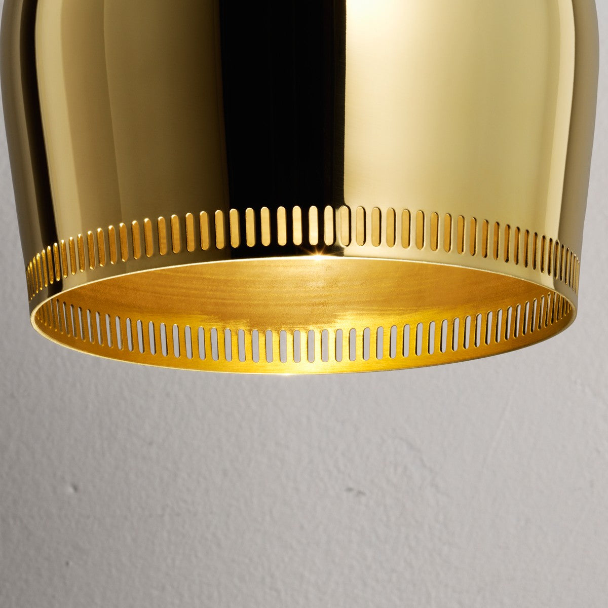 Artek Alvar Aalto A330S "Golden Bell Savoy" Ceiling Lamp - Uncoated Brass