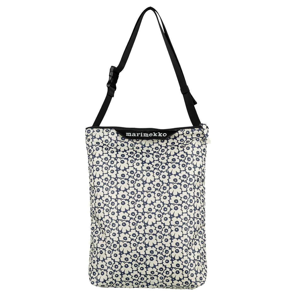 Marimekko Unikko Cream / Dark Blue Medium Neat Crossbody Shoulder Bag