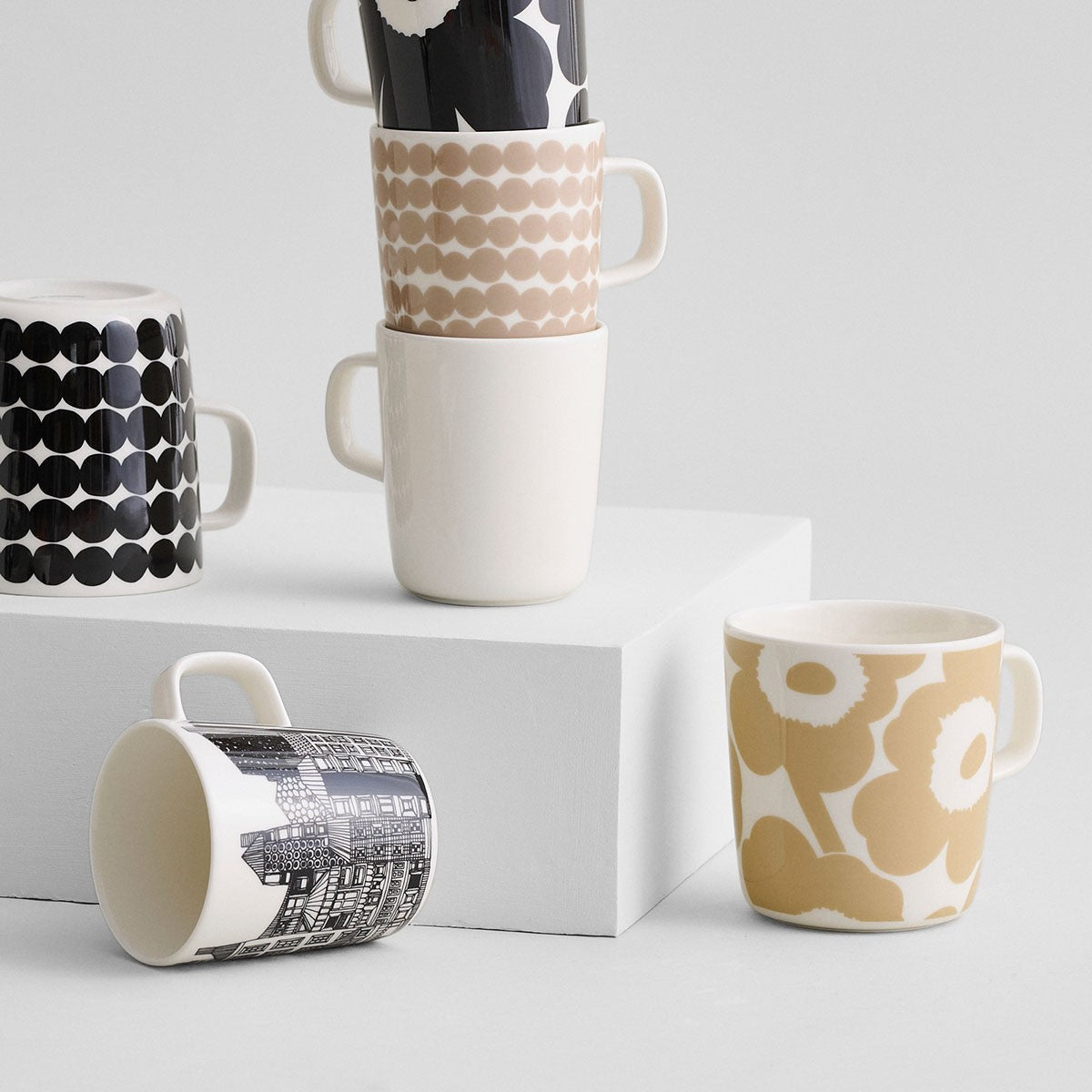 Marimekko Unikko White / Beige Large Mug