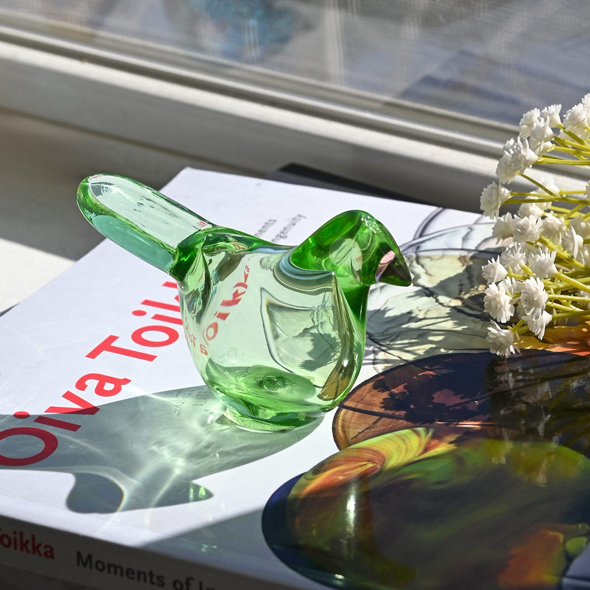 iittala Toikka Apple Green / Salmon Pink Flycatcher