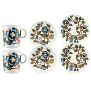 Marimekko Tiara Orange / Green / Blue 6pc Dinnerware Set