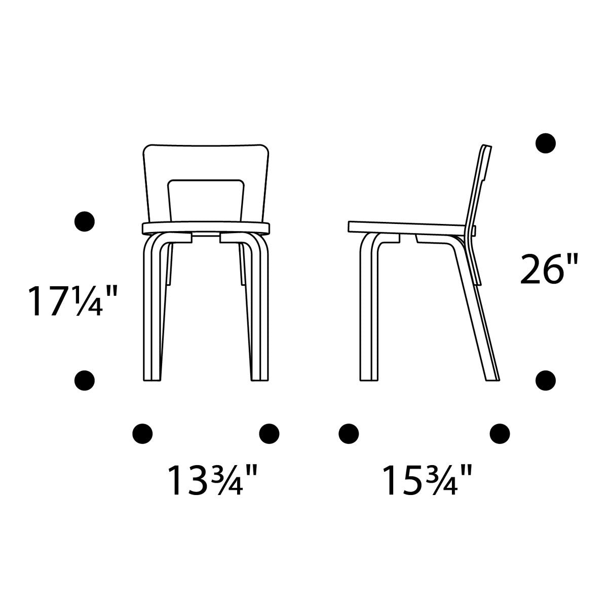 Artek Alvar Aalto 65 Chair - Lacquered