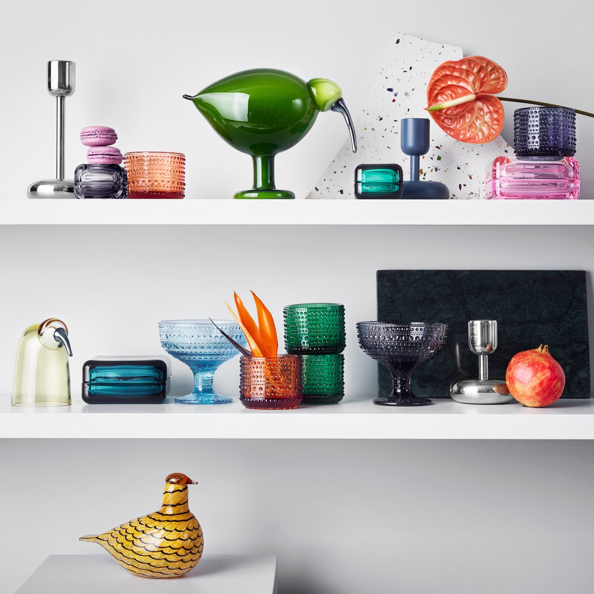 iittala Nappula Stainless Steel Tall Candle Holder