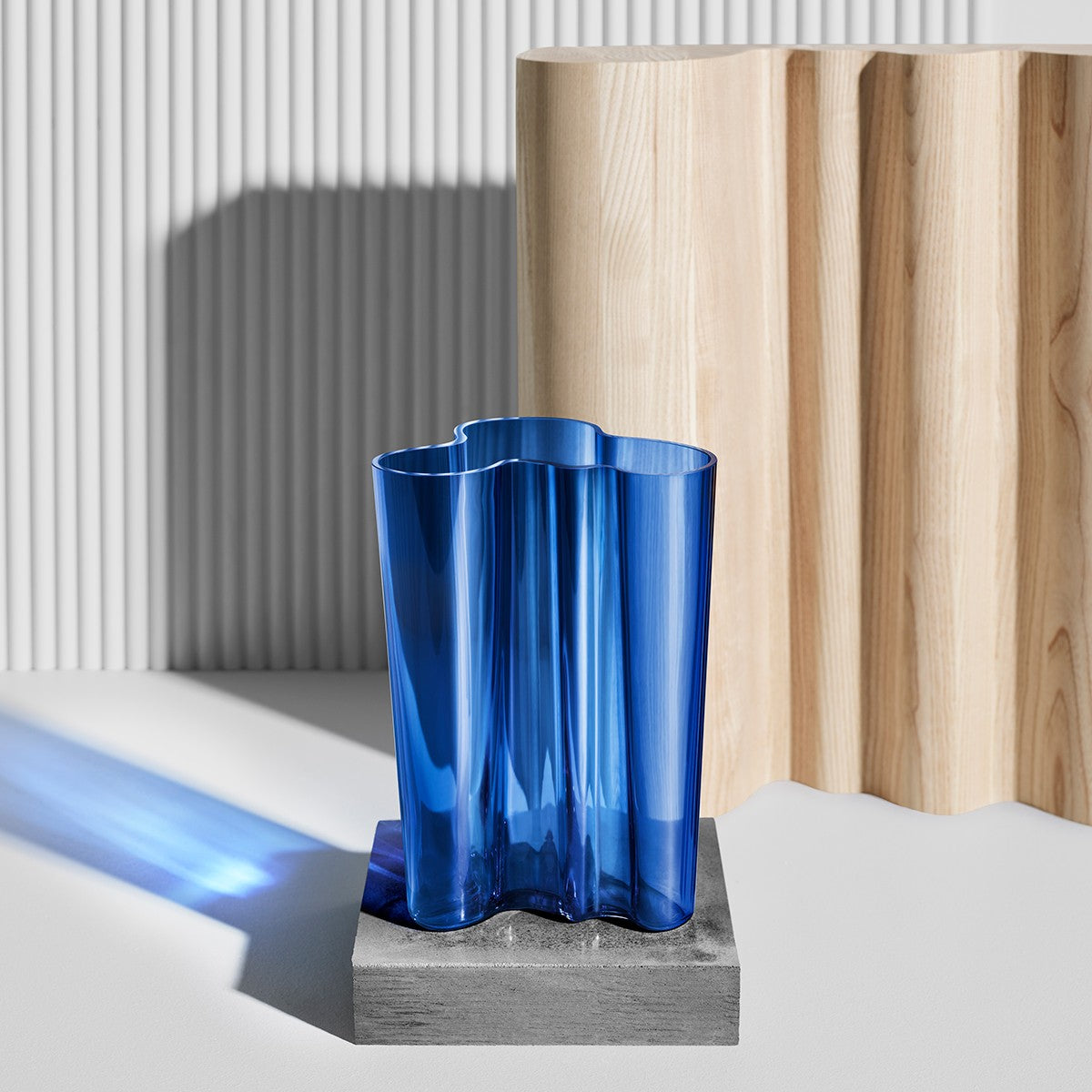 iittala Aalto Ultramarine Blue Vase - 10"